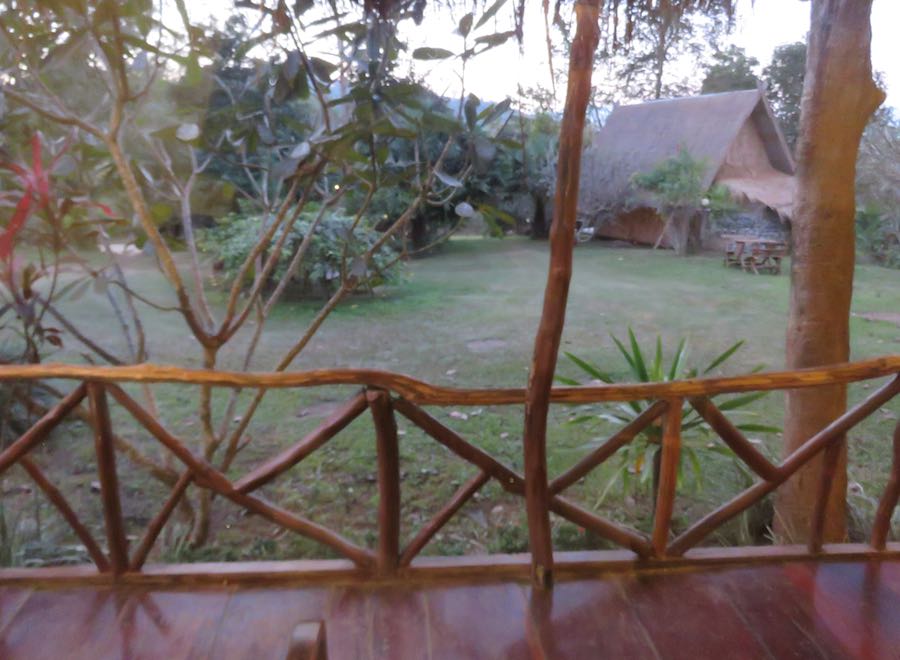 View from the porch of my cabin in Luang Prabang, Laos.
