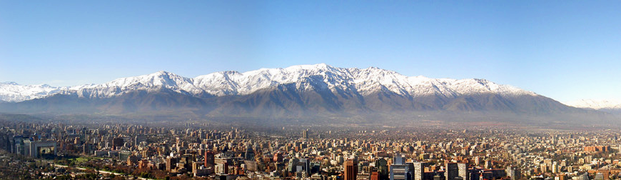 Panoramic view of northeastern Santiago