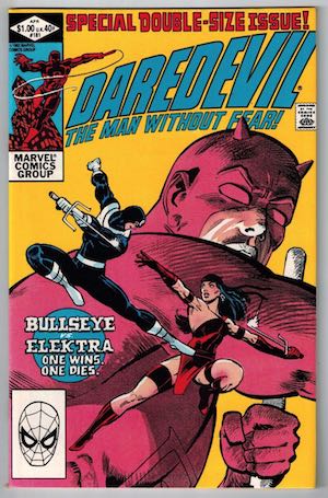 image of the cover of Daredevil #181